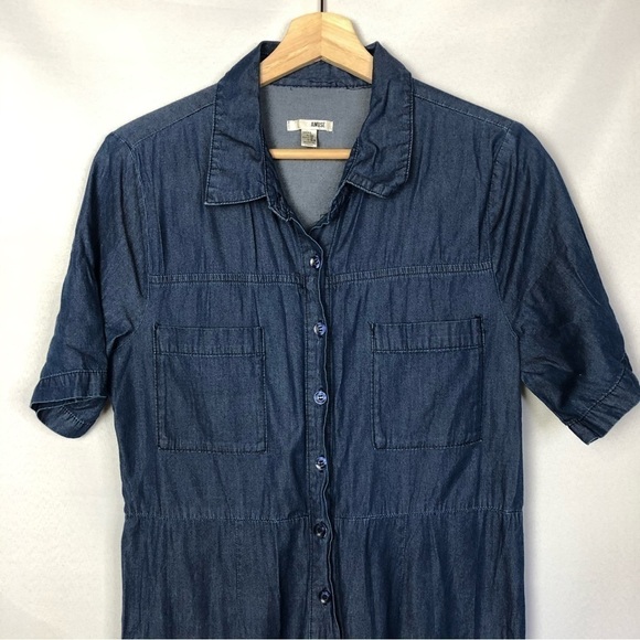 Amuse Society Jump For Love Short Sleeve Wide Leg Jumpsuit L - Picture 5 of 8